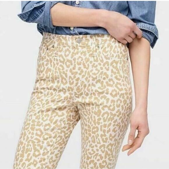 J.Crew Safari Leopard High-Rise Jeans 29 - Picture 3 of 13